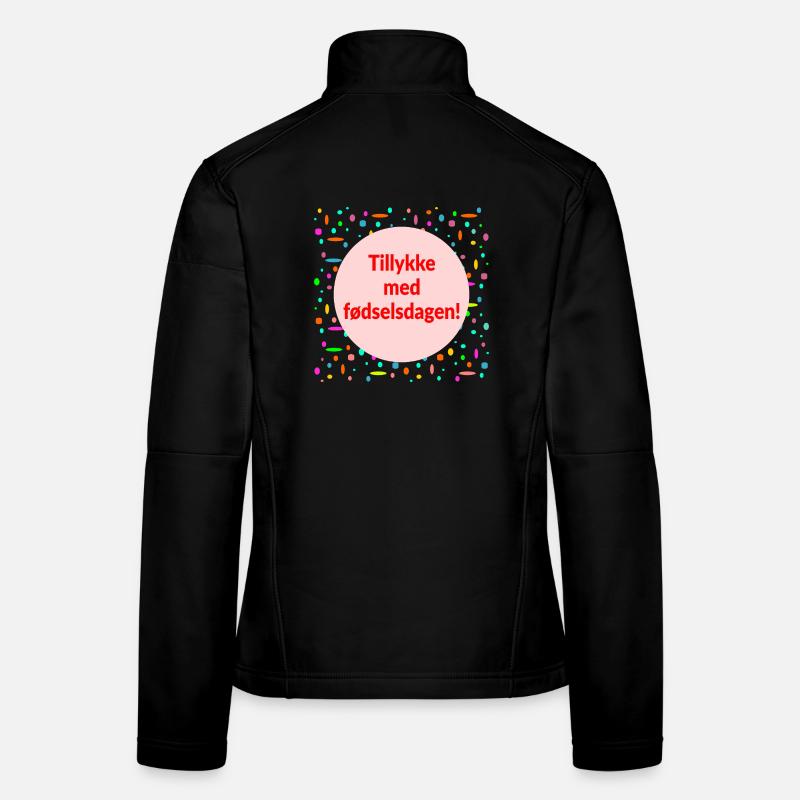 Joyeux anniversaire Veste en tissu softshell Femme