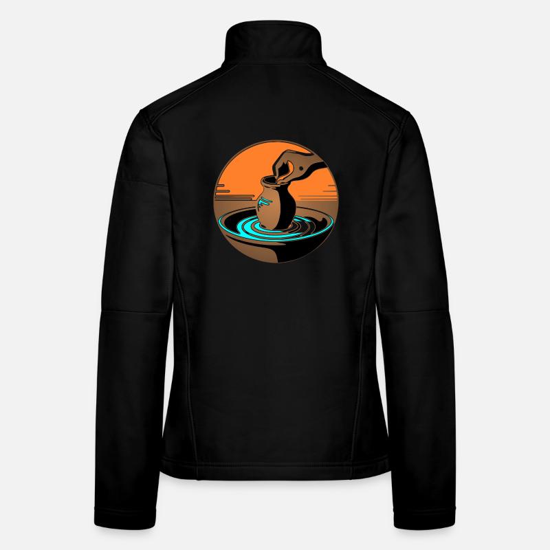 Zen Pottery Master - Blue Edition Women's Softshell Jacket