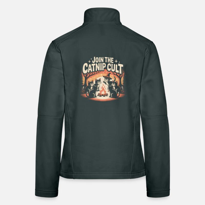 Rejoignez le culte de l’herbe à chat | Flippant Veste en tissu softshell Femme