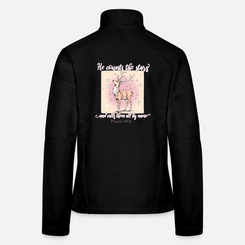 Hirsch Christlich Frauen Softshelljacke