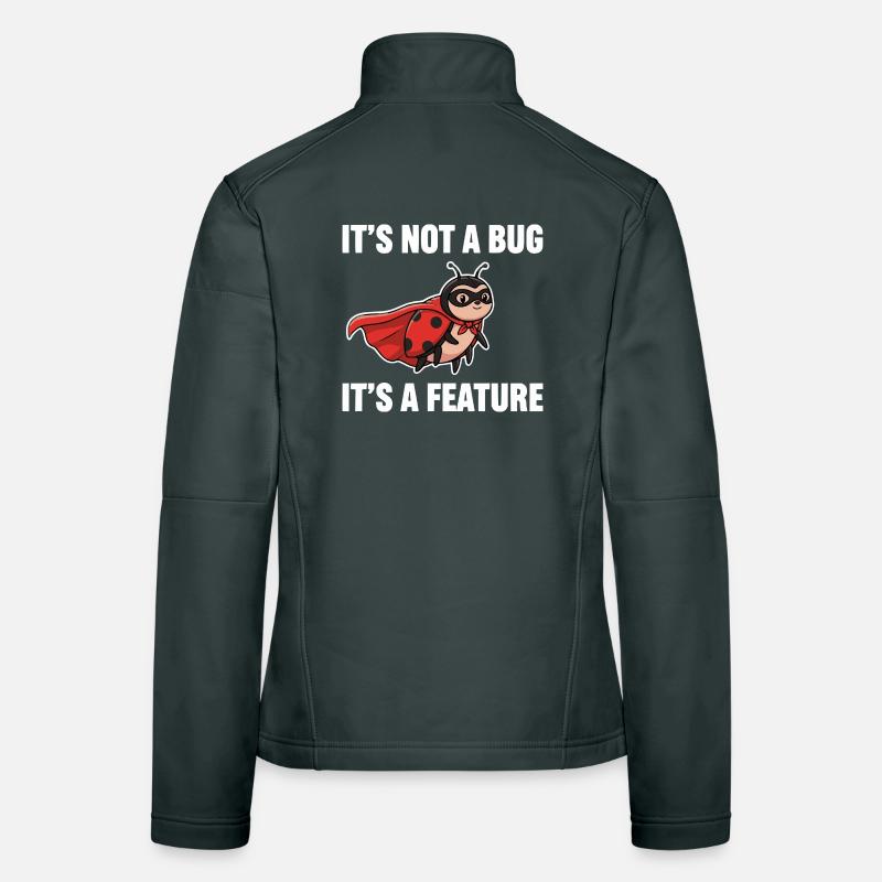 Kein Bug, nur Feature – Superheld Marienkäfer  Frauen Softshelljacke