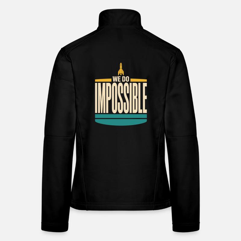 Science-fusée, Scientifique en fusées, Aérospatiale Veste en tissu softshell Femme