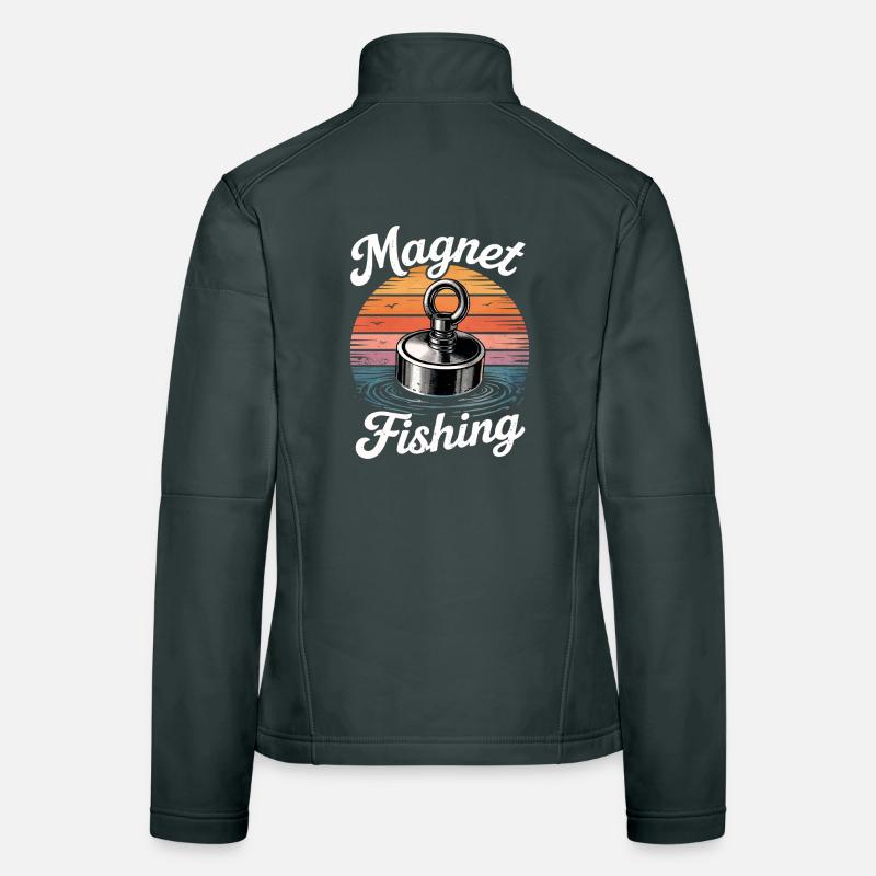 Magnetfischen Frauen Softshelljacke