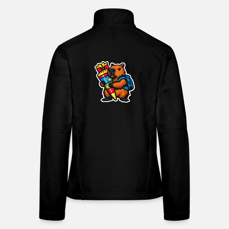 Capybara 1. Schultag | Einschulung Kinder Frauen Softshelljacke