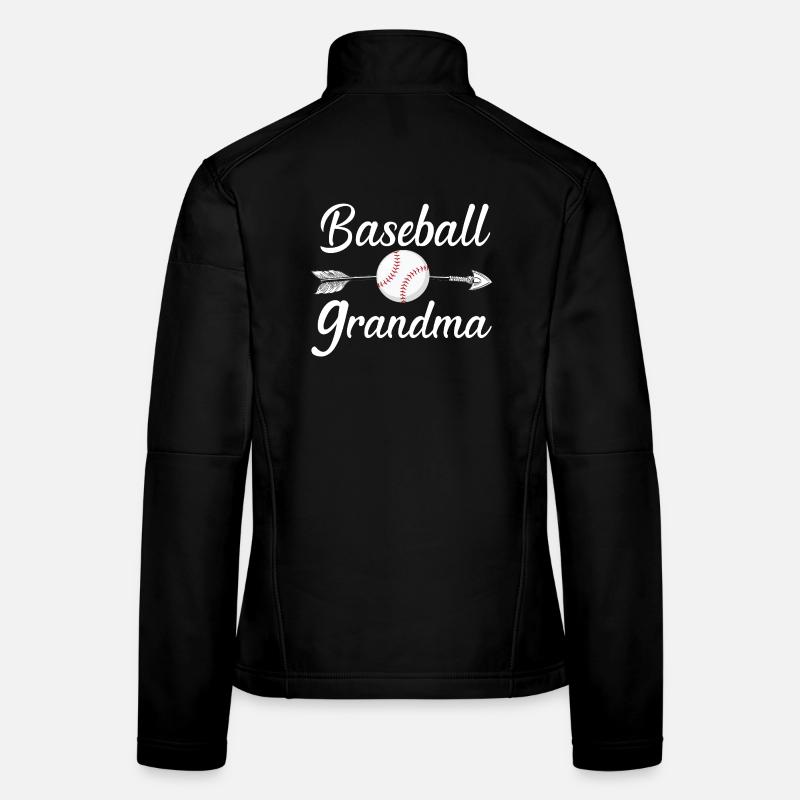 Baseball-Oma Stolzer Baseball-Fan Oma Frauen Softshelljacke