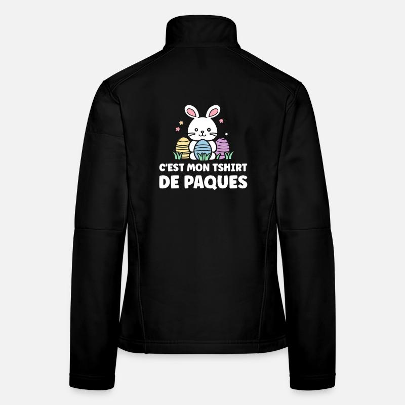 hUMOUR PAQUES Veste en tissu softshell Femme