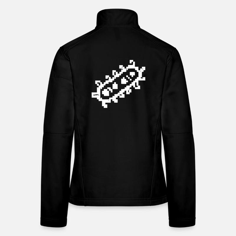 Bacteria Rods Pixel Germ Women's Softshell Jacket