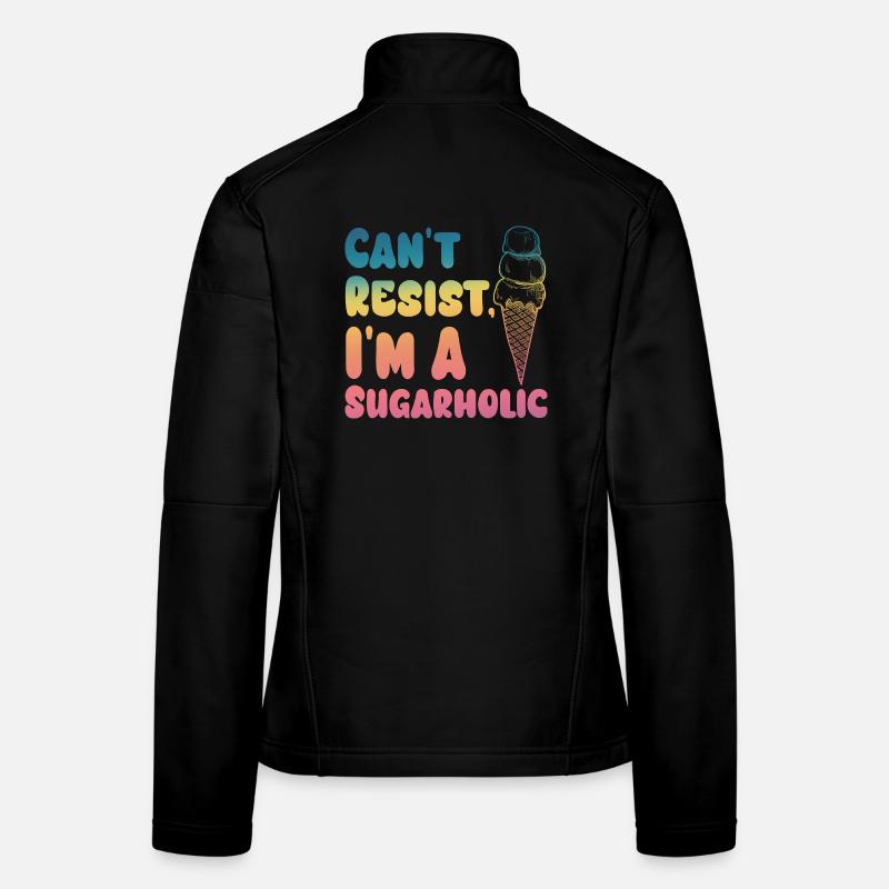 Ne pas résister au gradient de crème Sugarholic Veste en tissu softshell Femme