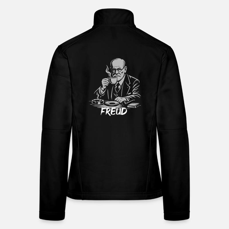 Illustration de la pause café de Freud Veste en tissu softshell Femme