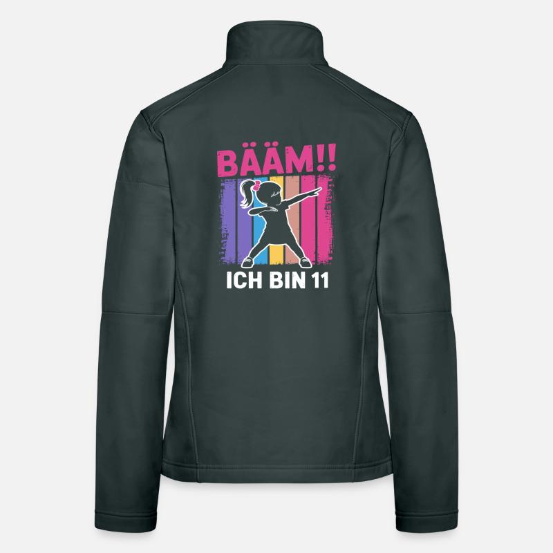 Bääm Ich bin 11 Dabbing Mädchen 11. Geburtstag Frauen Softshelljacke