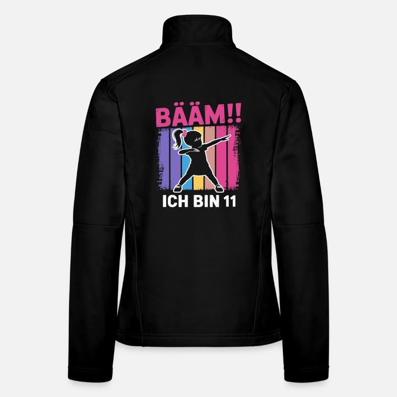 Bääm Ich bin 11 Dabbing Mädchen 11. Geburtstag Frauen Softshelljacke