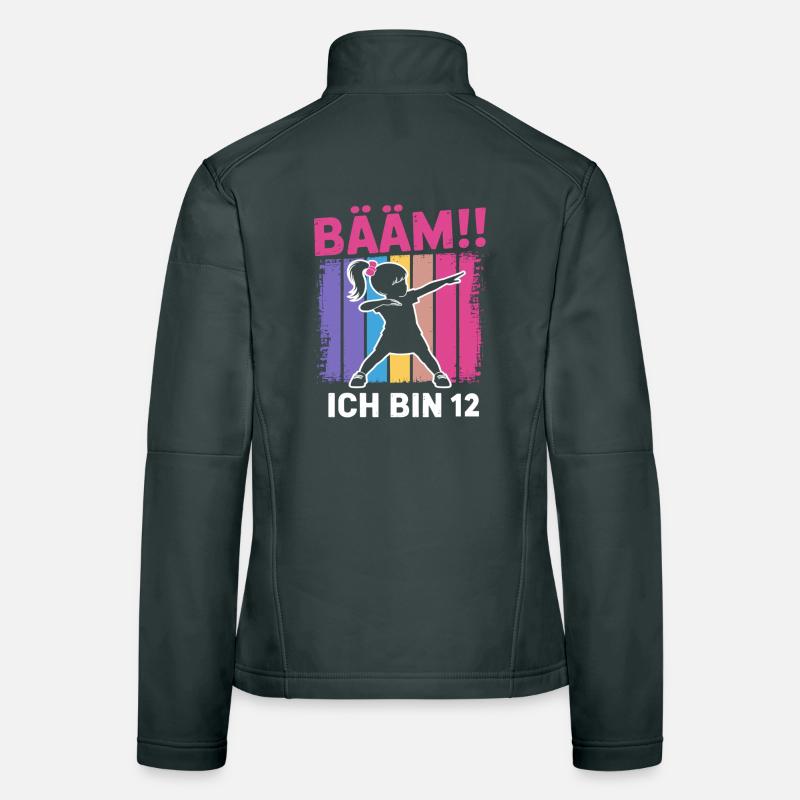 Bääm Ich bin 12 Dabbing Mädchen 12. Geburtstag Frauen Softshelljacke