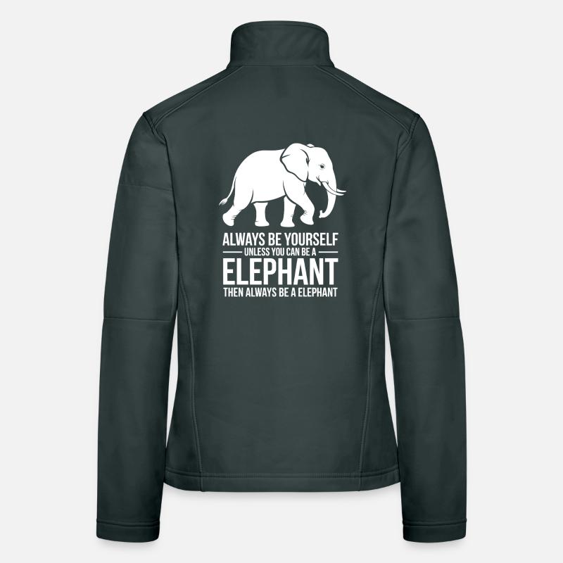Drôles de Dits d’Éléphant Cadeau Éléphant Veste en tissu softshell Femme