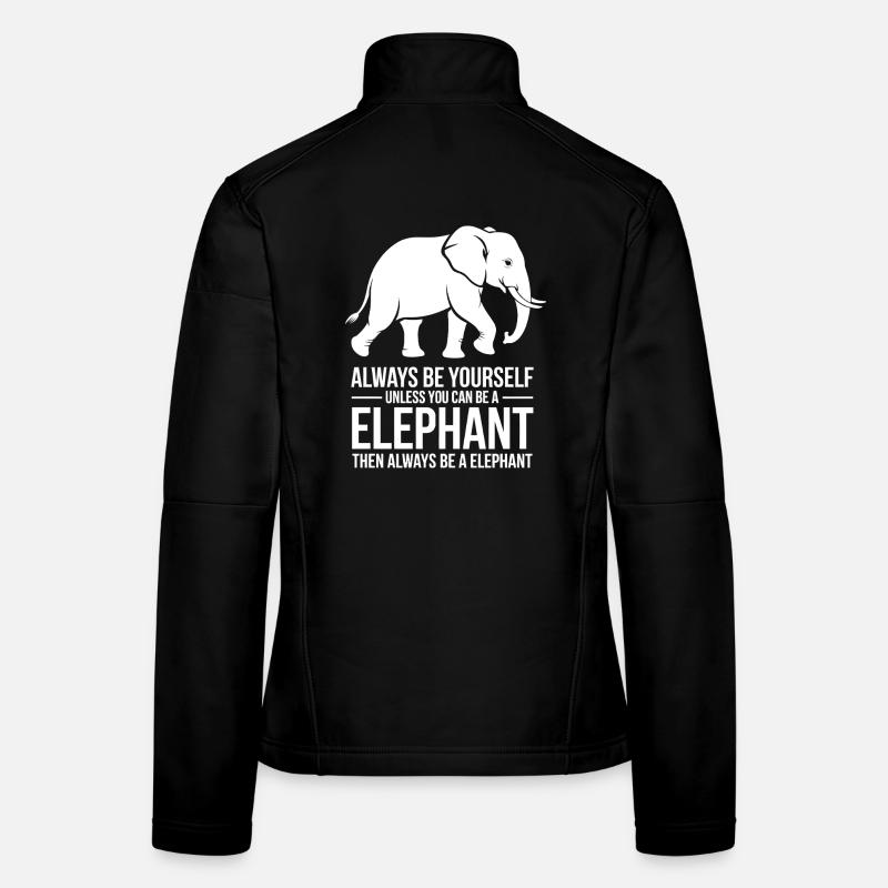 Drôles de Dits d’Éléphant Cadeau Éléphant Veste en tissu softshell Femme