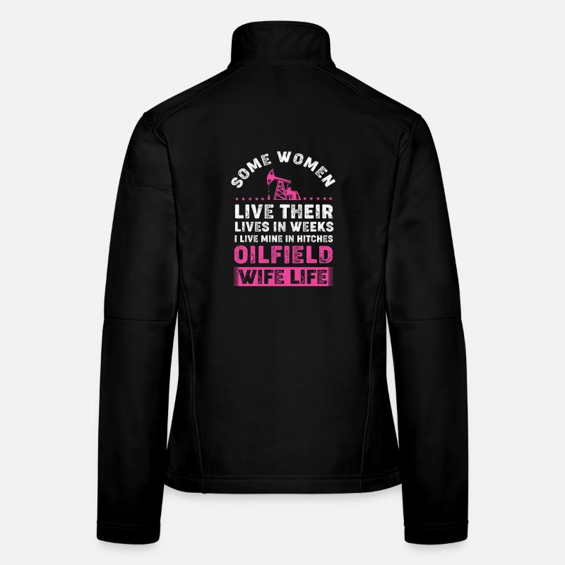 Bohrinsel Ölfeld Ölbohrinsel Ehefrau Frauen Softshelljacke