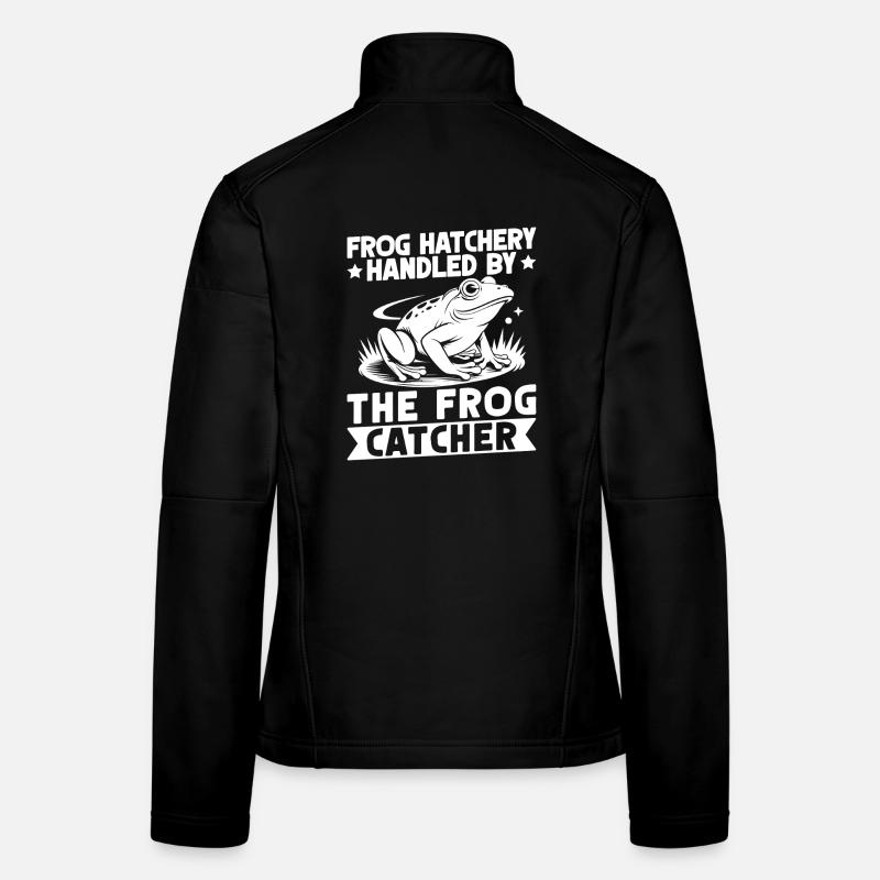 Frog Catcher Écloserie de grenouilles manipulée par Frog Veste en tissu softshell Femme