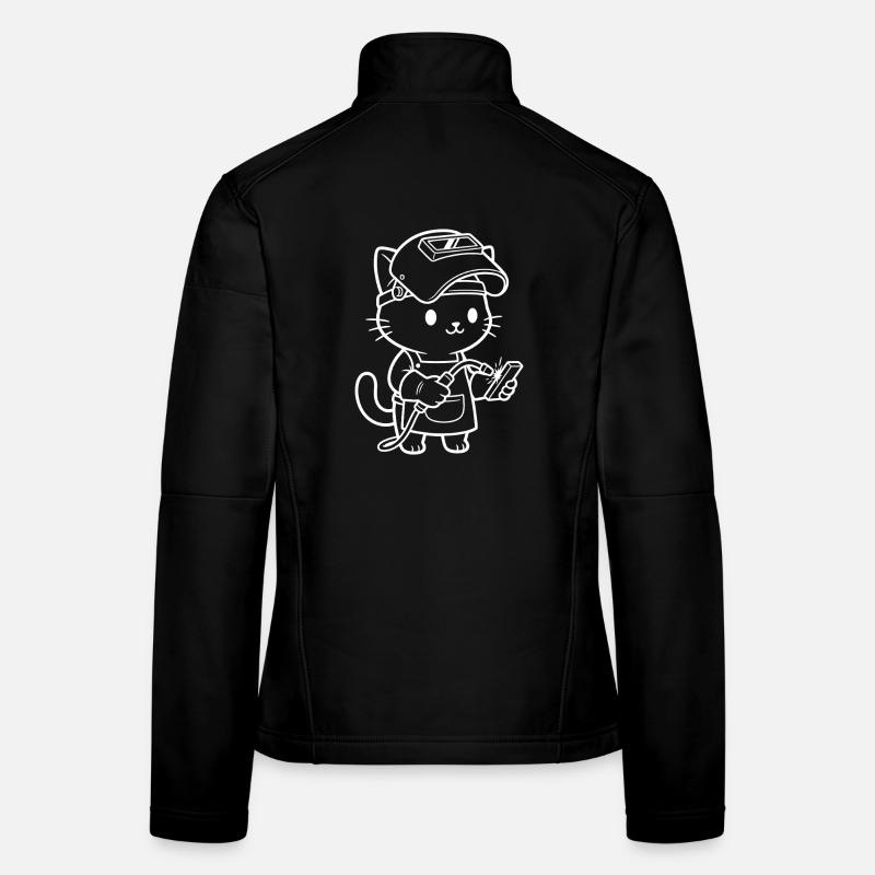 Kawaii Katze Schweißer Frauen Softshelljacke