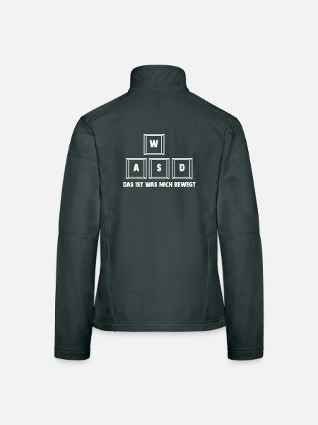 Gaming Computer Gamer Gaming Gamer - Women's Softshell Jacket - mouse grey - Back