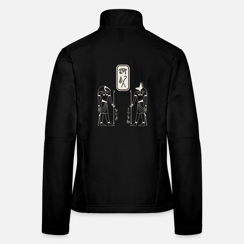 Ancient Egypt Gods Anubis Thoth Mythology Design Frauen Softshelljacke
