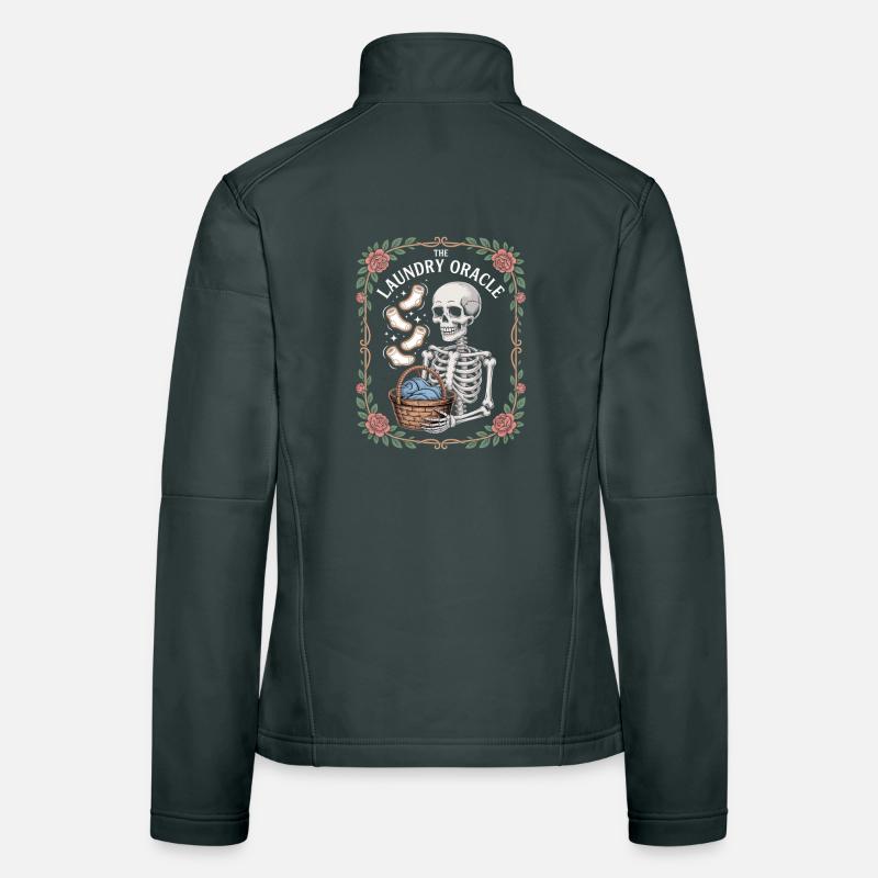 The Laundry Oracle Skeleton Laundry Humor Women's Softshell Jacket
