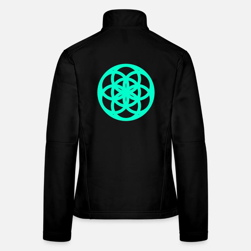 Topological matrix abstract geometry Women's Softshell Jacket