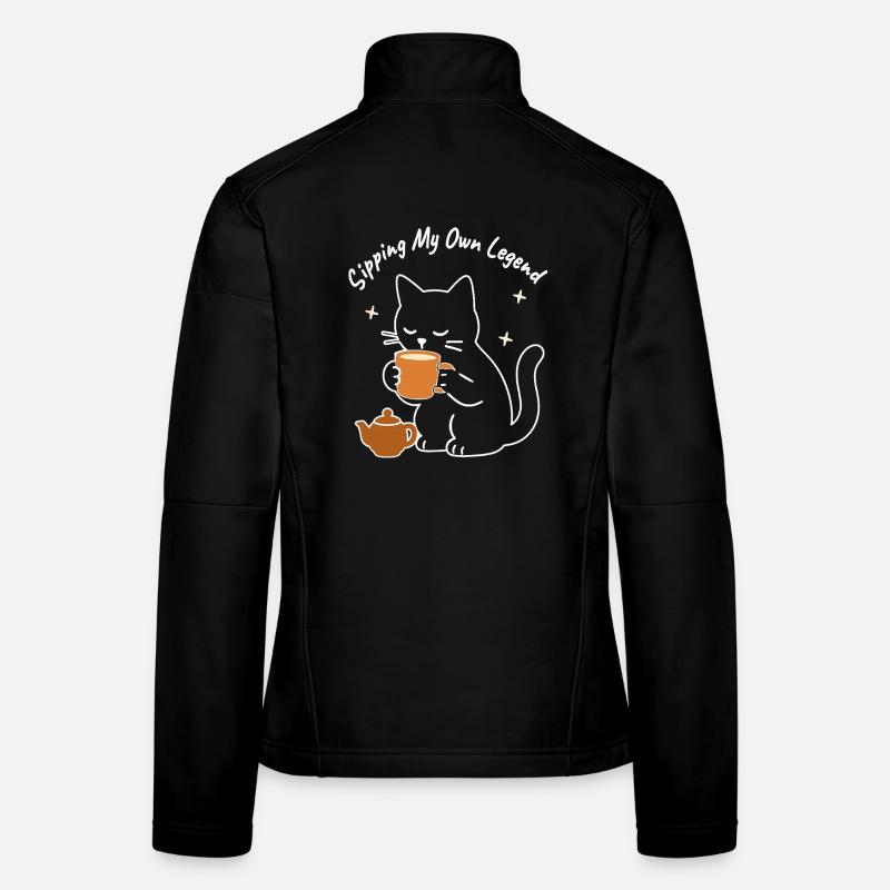 Meine eigene Legende schlürfen – gemütliche Kunstkatze Frauen Softshelljacke