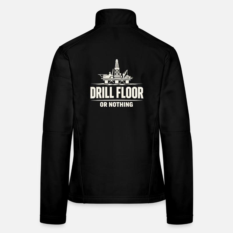 Offshore-bohrer-rig-bohrer Bohrboden Offshore Frauen Softshelljacke