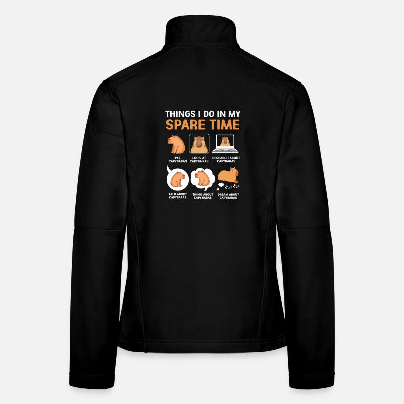 Capybara Capibara Frauen Softshelljacke
