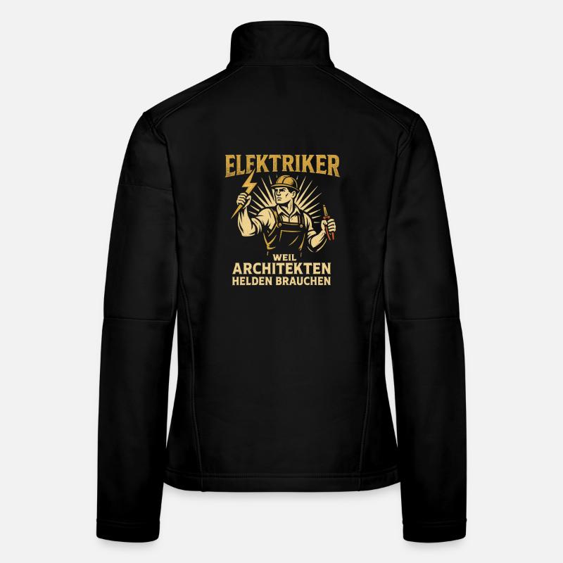 Electrician Shirt for Craftsman with Pride Women's Softshell Jacket