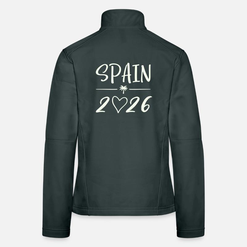 Spanien 2026 Palmen Frauen Softshelljacke