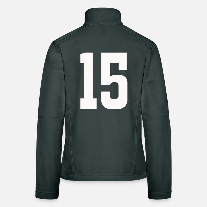 Numéro 15 Veste en tissu softshell Femme