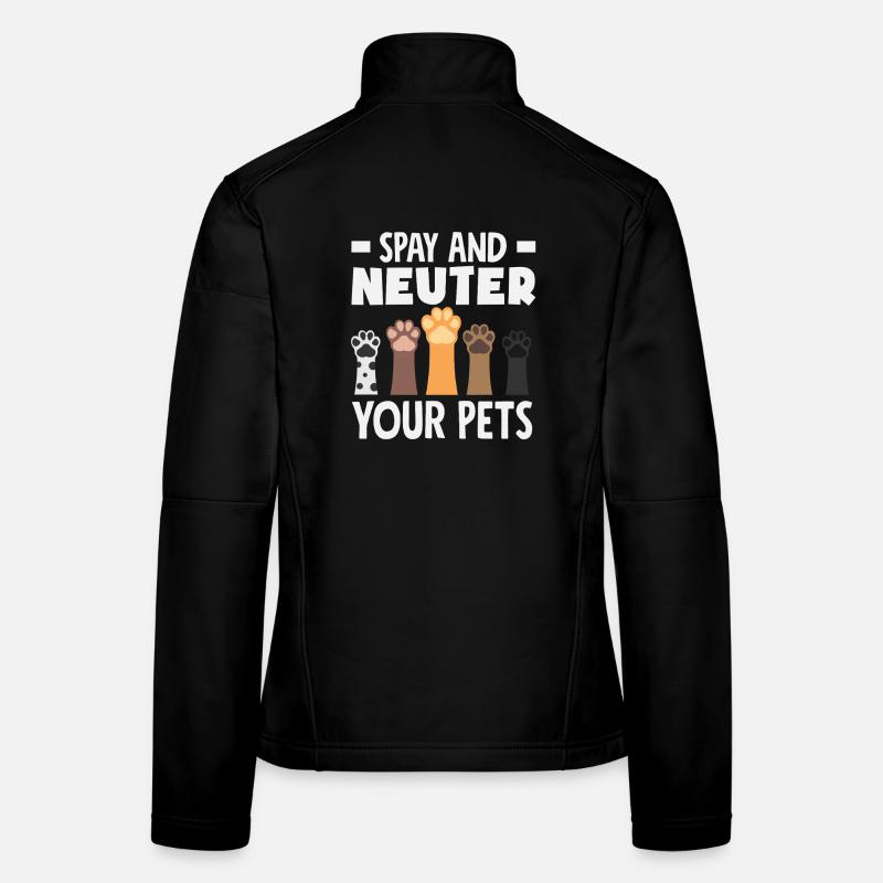 Spay and neuter your pet Adopt a Women's Softshell Jacket