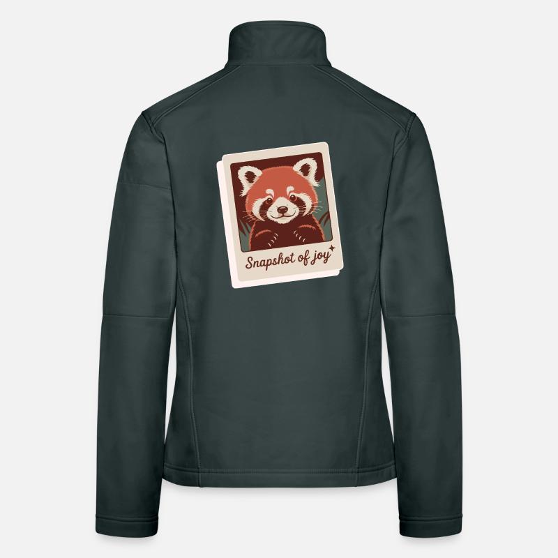 Roter Panda Schnappschuss Freude Frauen Softshelljacke