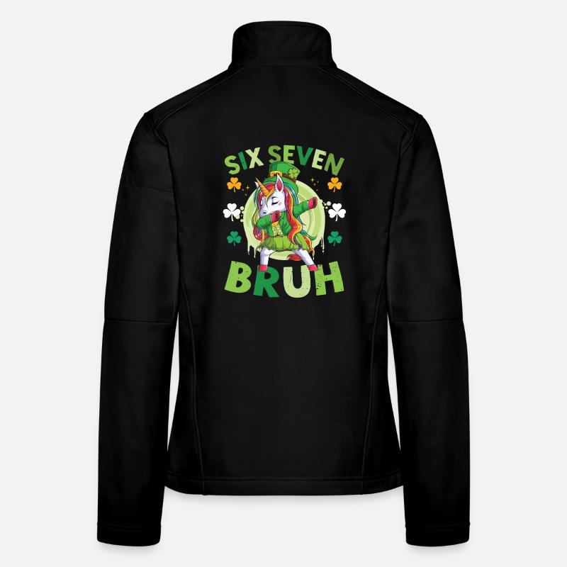 Unicorn St. Patrick's Day - Women's Softshell Jacket - black