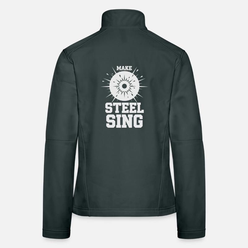 Shooting range at the shooting range, shooting exercises at the Women's Softshell Jacket