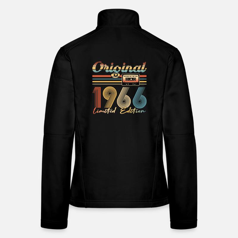 60e anniversaire, 60 ans, Original 1966 Veste en tissu softshell Femme