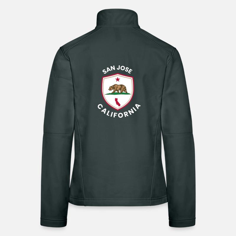 San Jose Shield Bear Emblem Frauen Softshelljacke