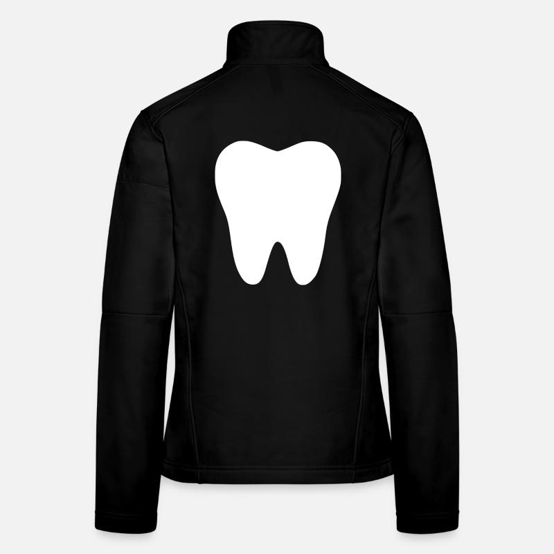 Dente, dents, cadeau dentiste Veste en tissu softshell Femme