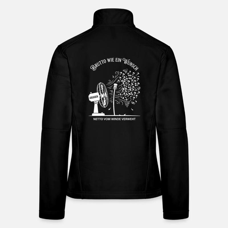 Dégoûtant comme un filet à souhaits envolé par le vent Veste en tissu softshell Femme