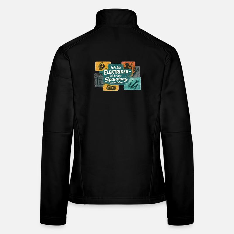 Ich bin Elektriker Spannung ins Leben Frauen Softshelljacke