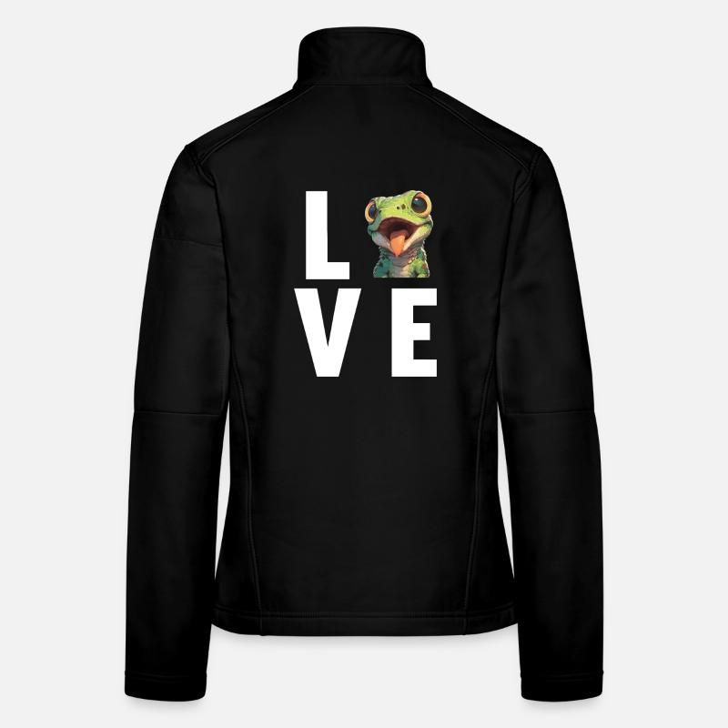 Eidechsen Eidechse Frauen Softshelljacke