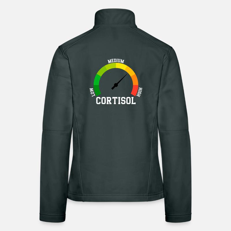 Faible Cortisol Niveau Bas Meme Veste en tissu softshell Femme
