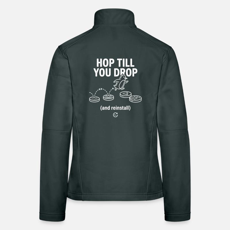 Hop Till You Drop Réinstallation Linux Veste en tissu softshell Femme