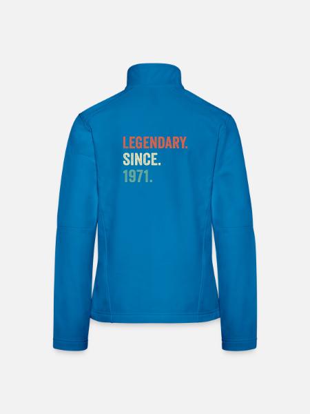 legendär seit 1971 - Frauen Softshelljacke - Schwarz - Hinten
