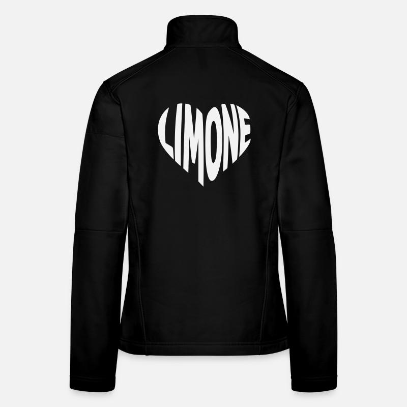 Limone Herz Design Frauen Softshelljacke