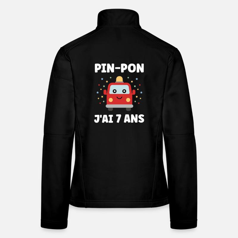 PIN-PON Voiture Joyeuse 7 Ans Veste en tissu softshell Femme