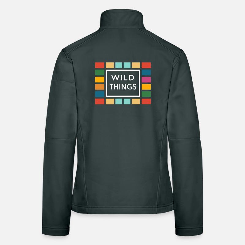 Wild Things Colorful Frames Women's Softshell Jacket