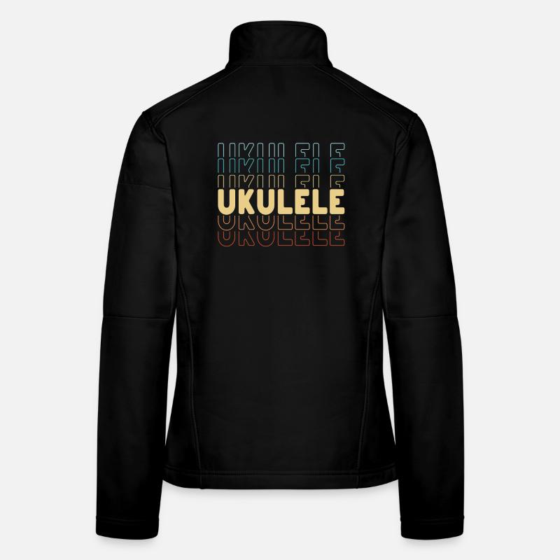 Ukulele typography Frauen Softshelljacke