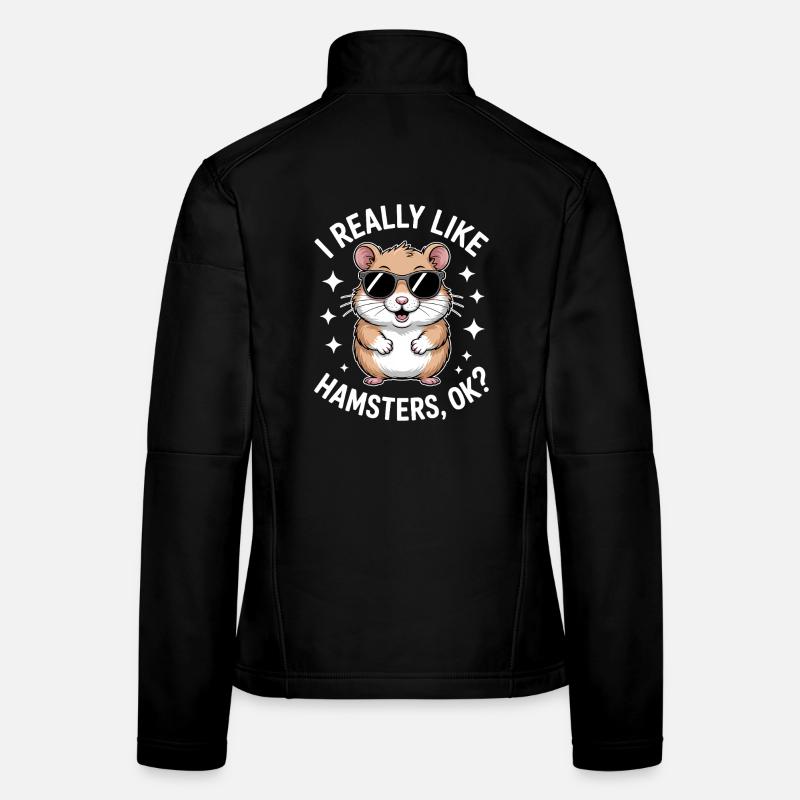 Hamster Sprüche Hamster Lustiges Hamster Geschenk  Frauen Softshelljacke