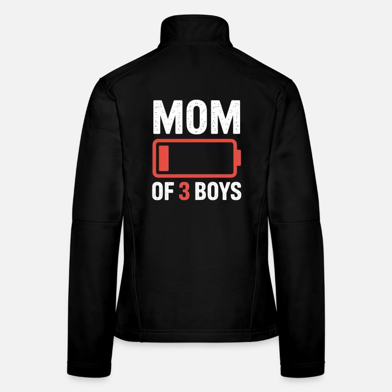 Mutter von 3 Jungen Batterie Frauen Softshelljacke